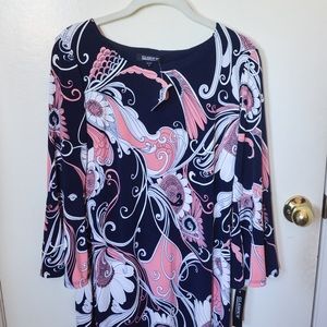 Knee Length Floral Flare Dress